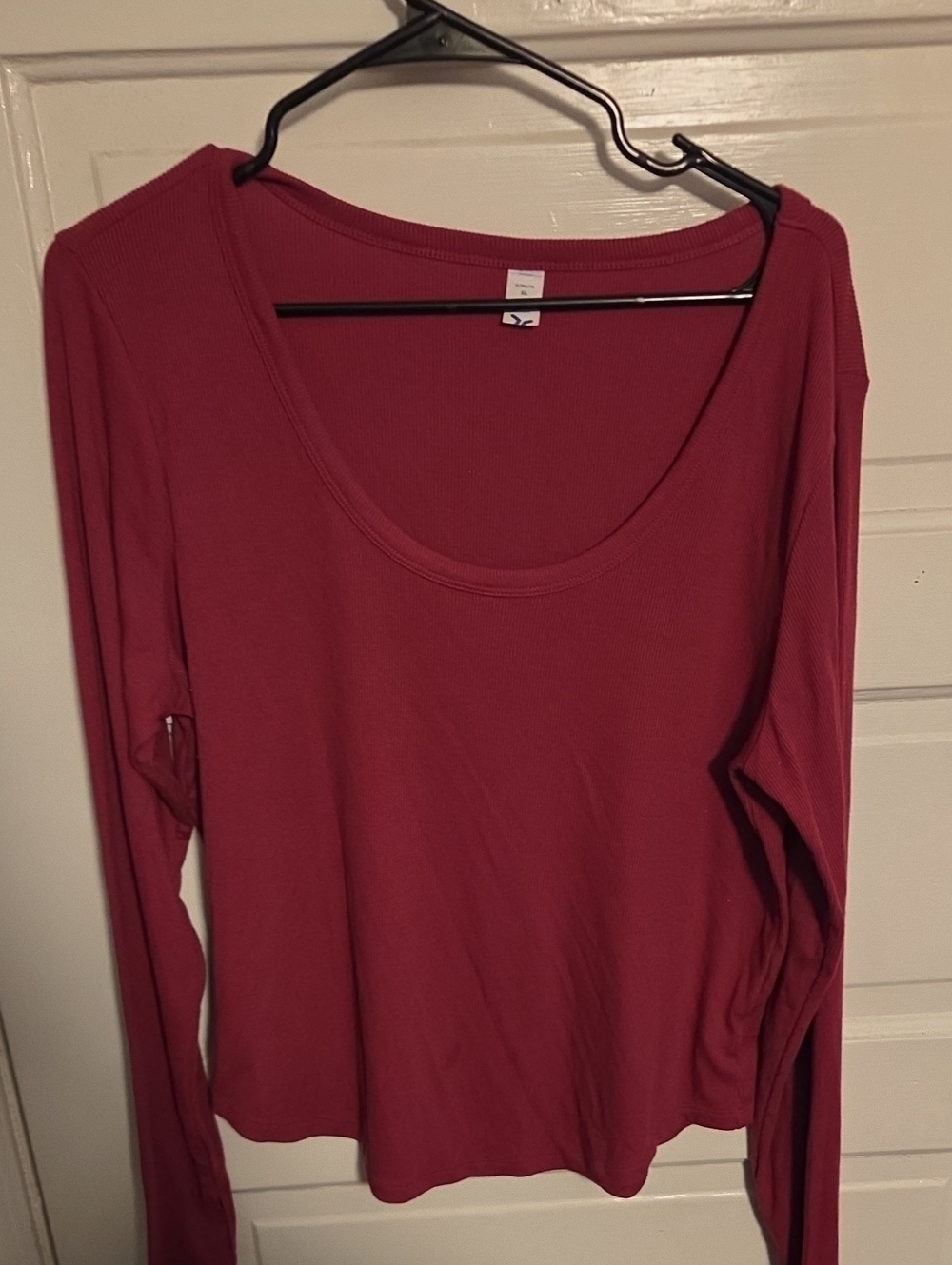Old Navy Long-Sleeve Scoop Neck Top - Wine